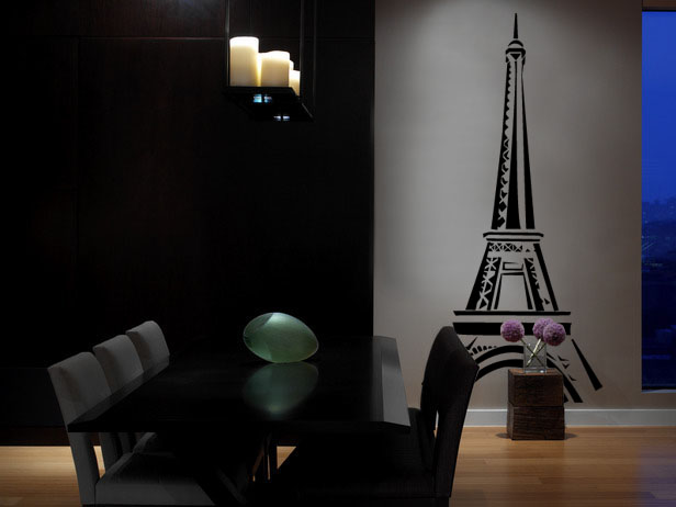 Vinyl Wall Art Decal Sticker Eiffel Tower 6.6ft tall  