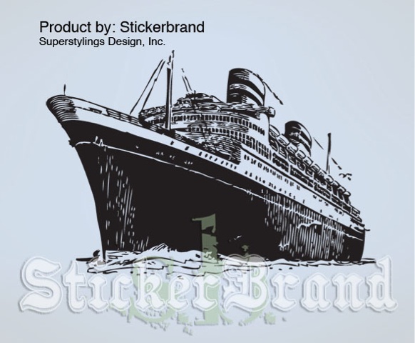 Vinyl Wall Decal Sticker Titanic Cruise Ship Large  
