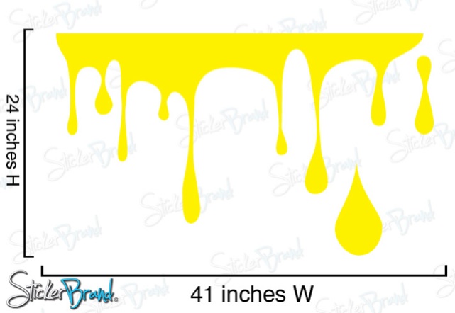 Vinyl Wall Decal Sticker Paint Dripping (S)  